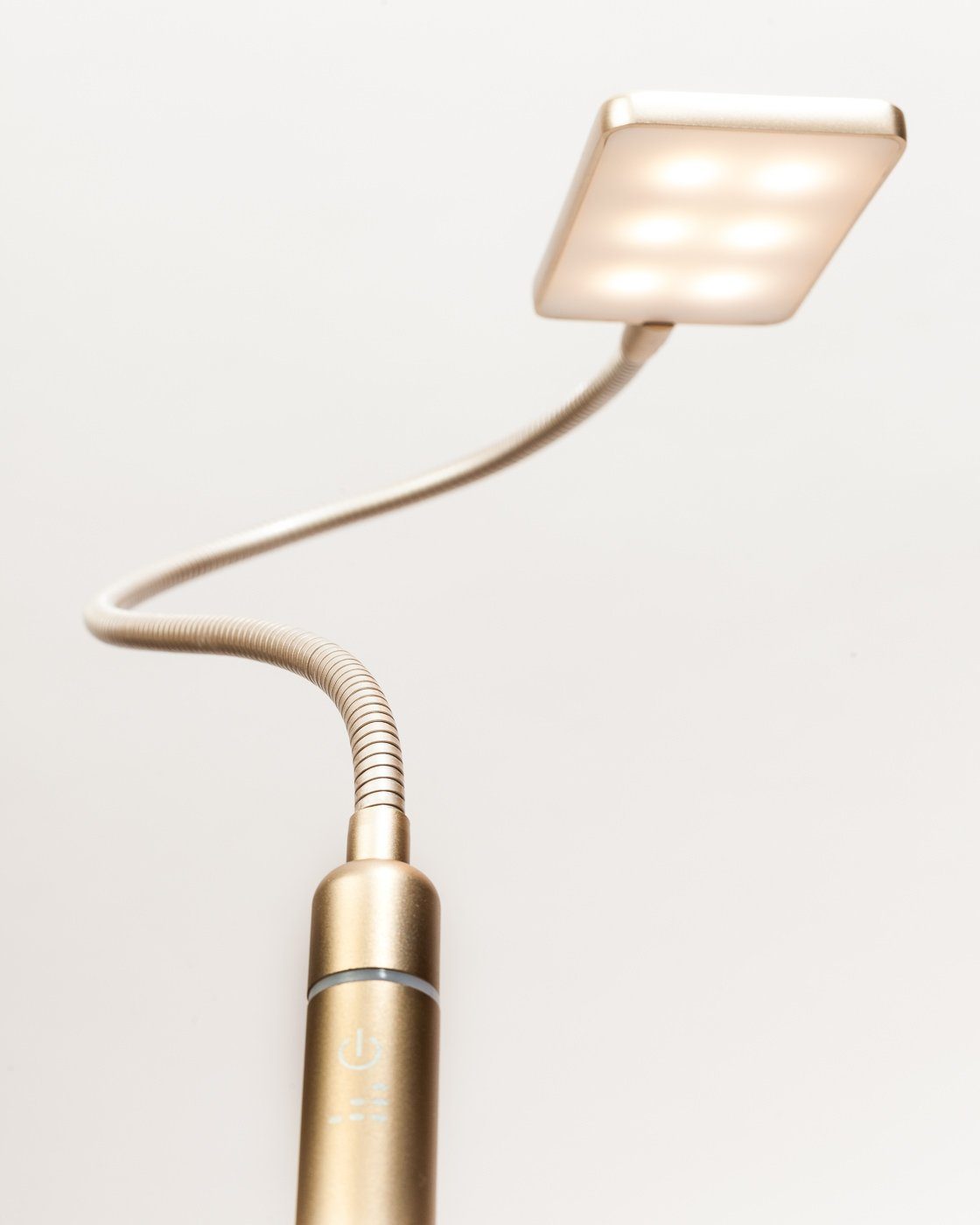 Leseleuchte matt, Bettleuchte Set 4W messing LED warmweiß 1er flexibel, kalb Bettleuchte Leselampe Nachttischlampe