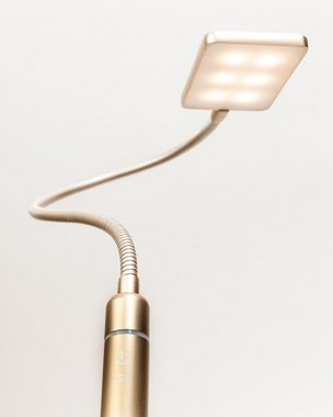 kalb Bettleuchte 4W LED Bettleuchte Leseleuchte Nachttischlampe Leselampe flexibel, 1er Set messing matt, warmweiß