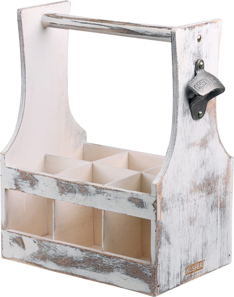 KESPER® Flaschenträger Antik, aus Sperrholz, FSC (1-St), für bis zu 6 Flasc günstig online kaufen