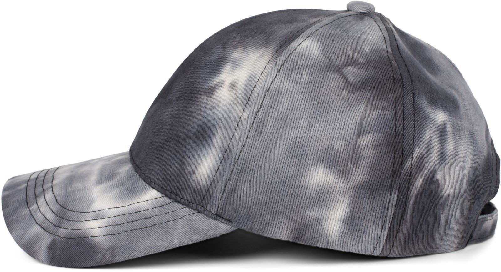 styleBREAKER Baseball Schwarz-Grau mit Baseballcap Batik (1-St) Muster Cap