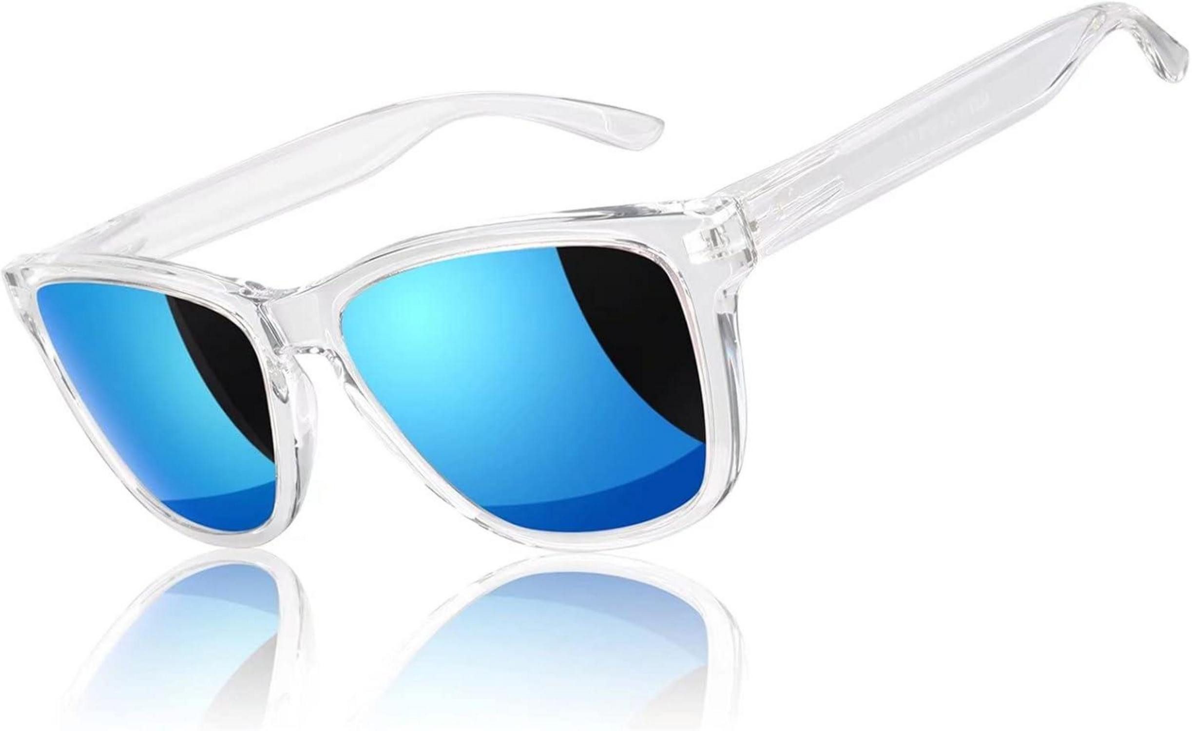 Retrosonnenbrille Sonnenbrille Polarisiert UV400 Retro Eckig Verspiegelt CAT 3 CE