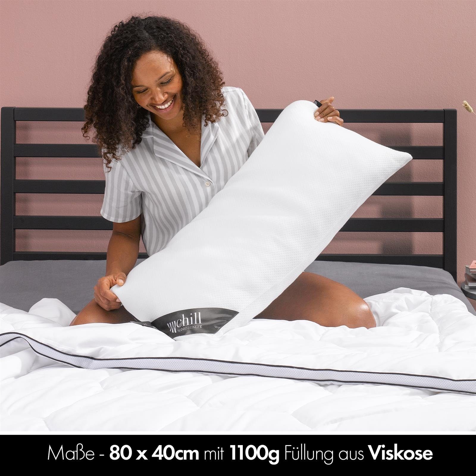 chill SLEEPLONGER Nackenstützkissen Chill Nackenkissen 40x80cm günstig online kaufen