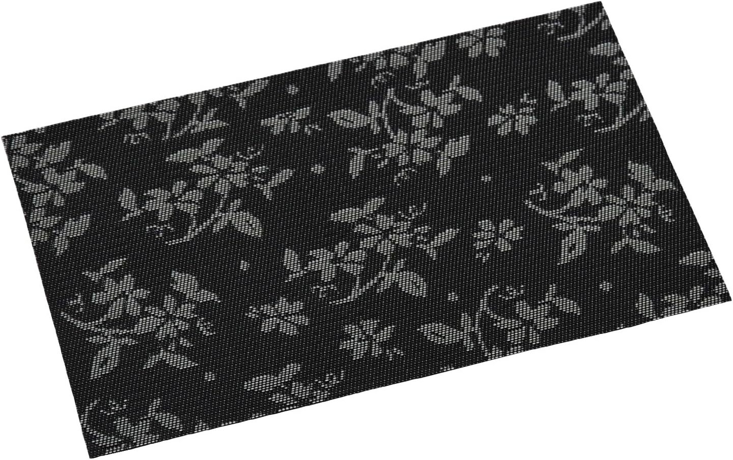 KESPER® Platzset Platzset, Kunststoff, Flora-schwarz, 43 x 29 x 0,1 cm, (1-St)