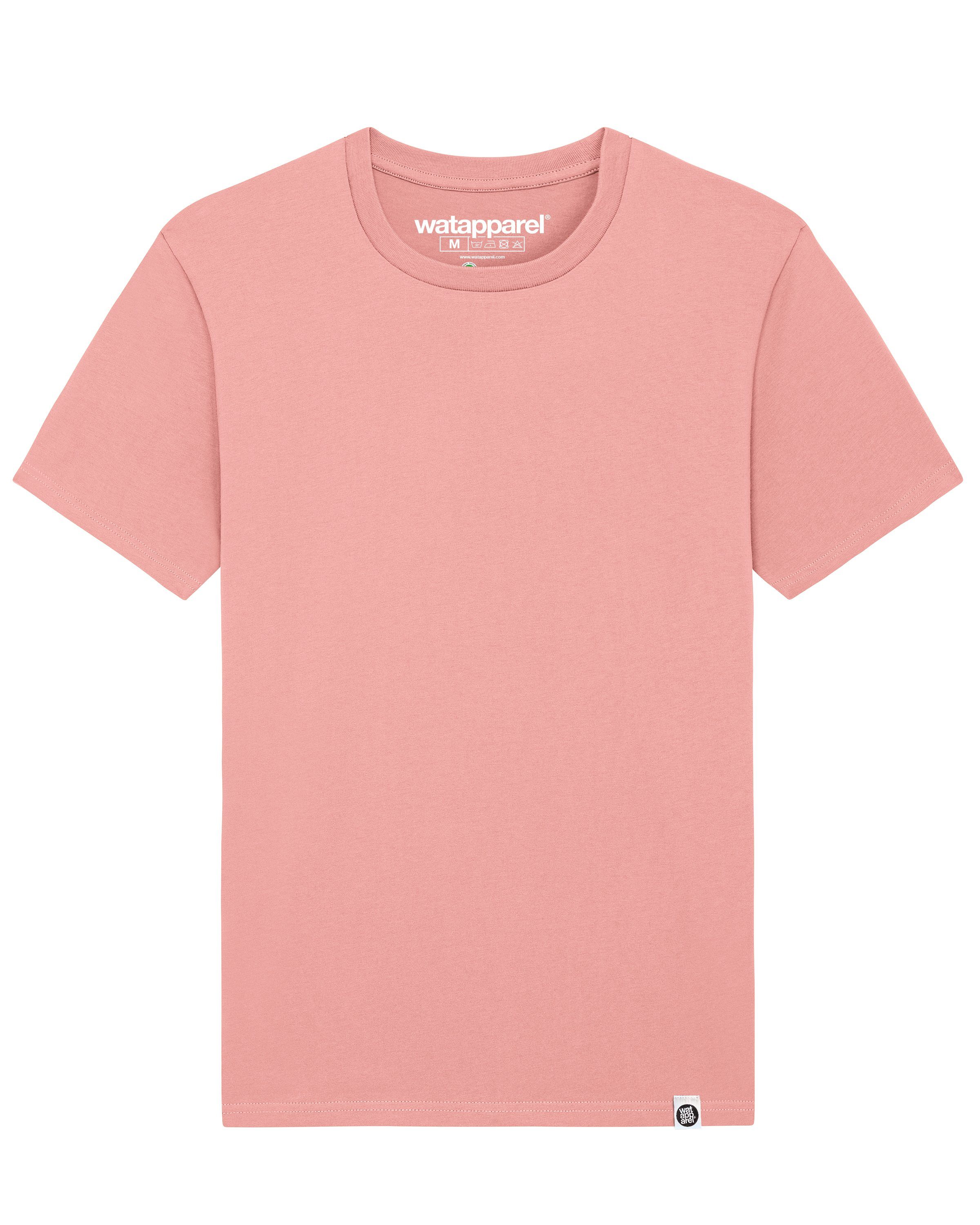 wat? Apparel Print-Shirt Bio Basic Tee (1-tlg) canyon rosa
