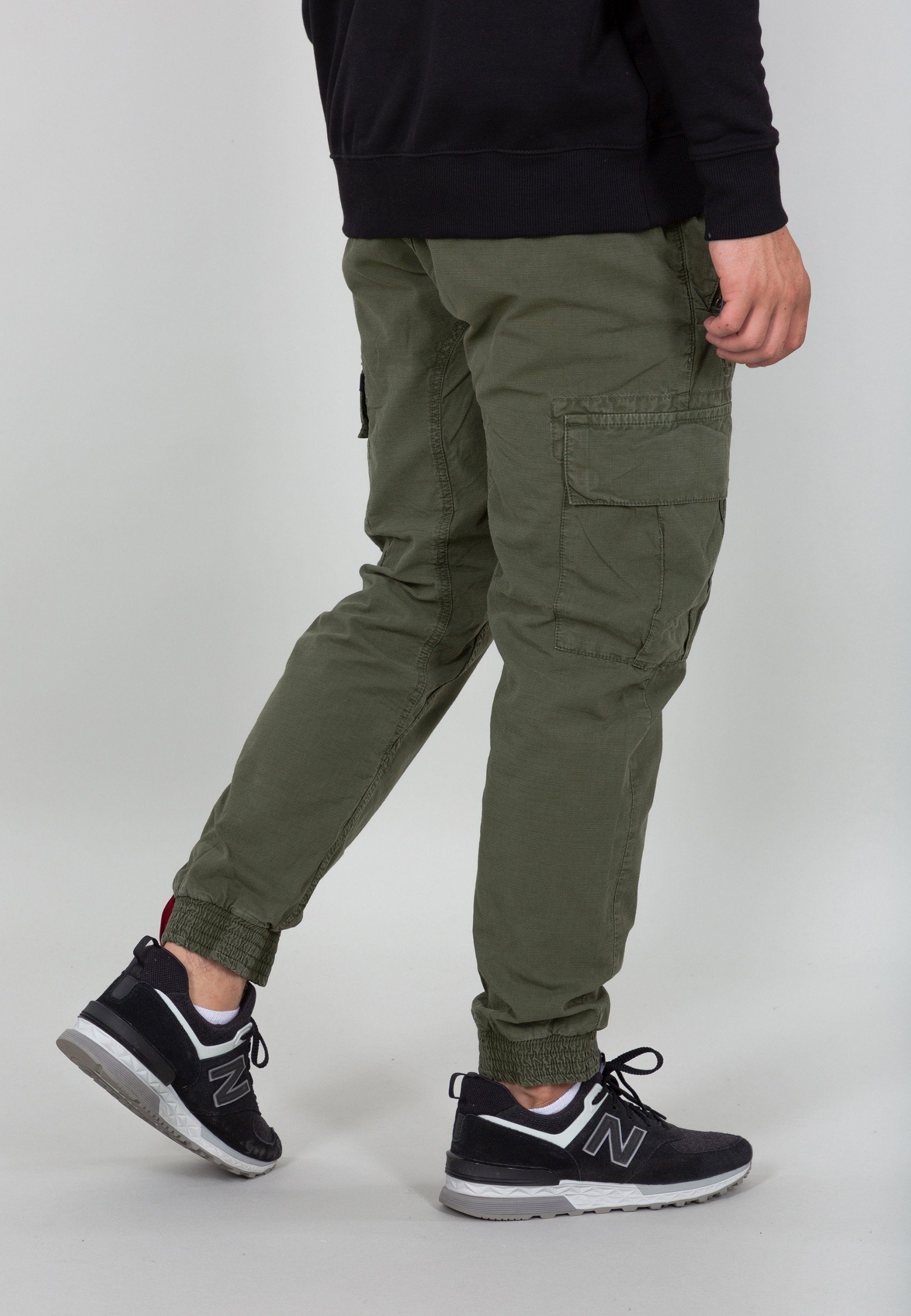 Industries Jogginghose Ripstop olive Jogger Men - Cargo Industries Alpha dark Alpha Pants