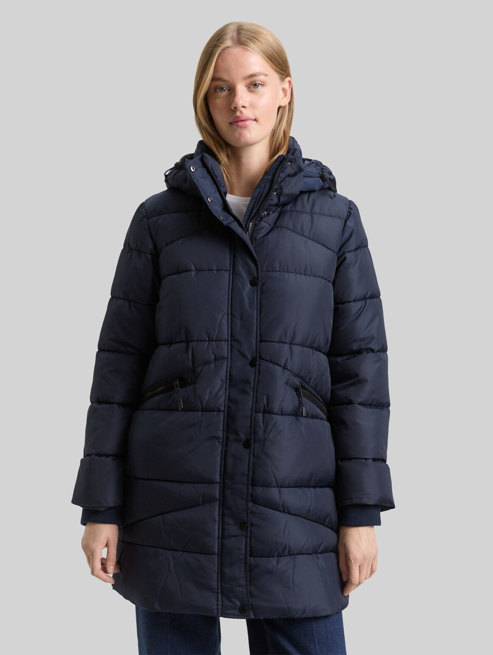 TOM TAILOR Denim Steppmantel Jacken Puffermantel mit abnehmbarer Kapuze