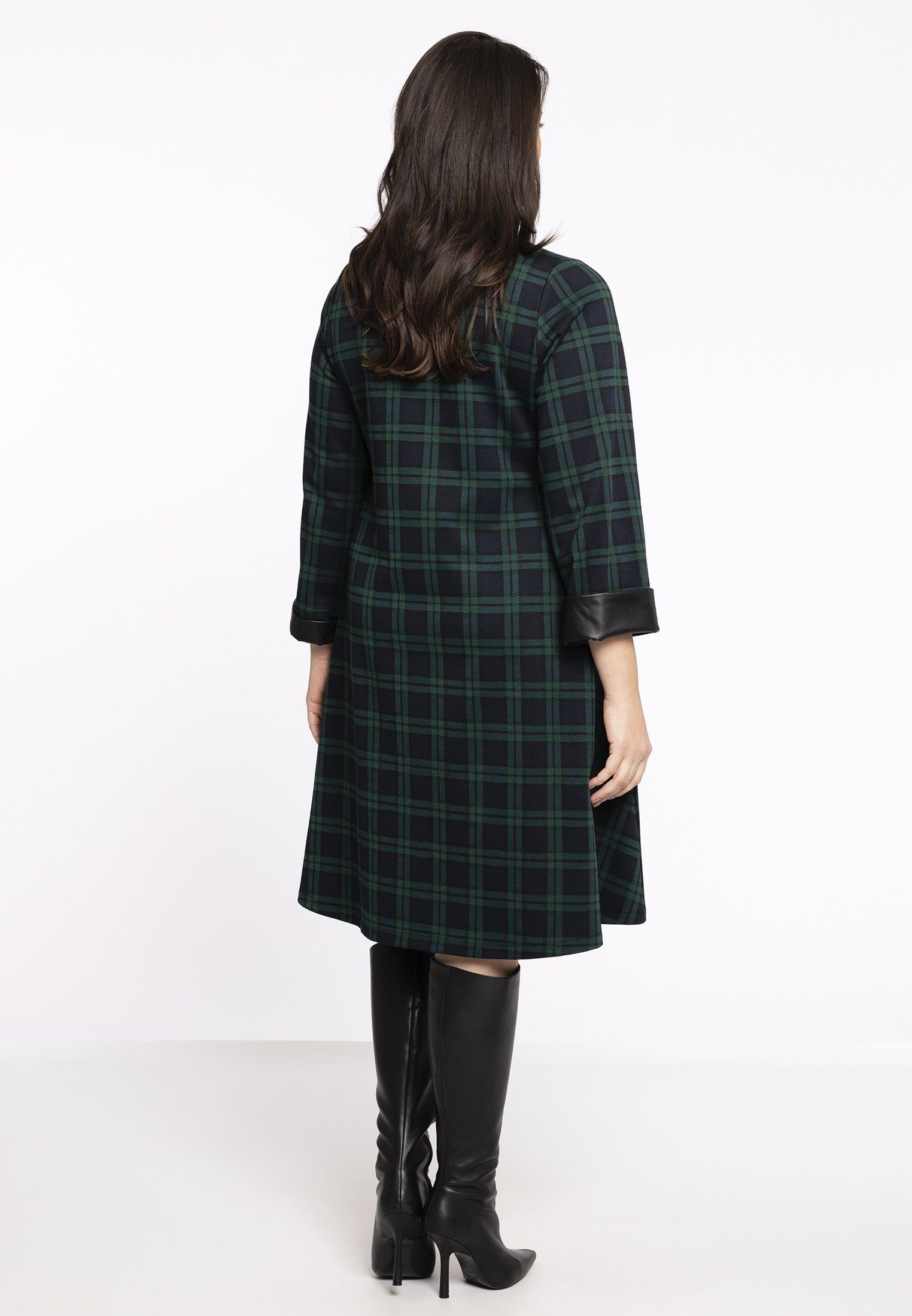 YOEK A-Linien-Kleid Damen Kleid Große Größen mit grafischem Druck