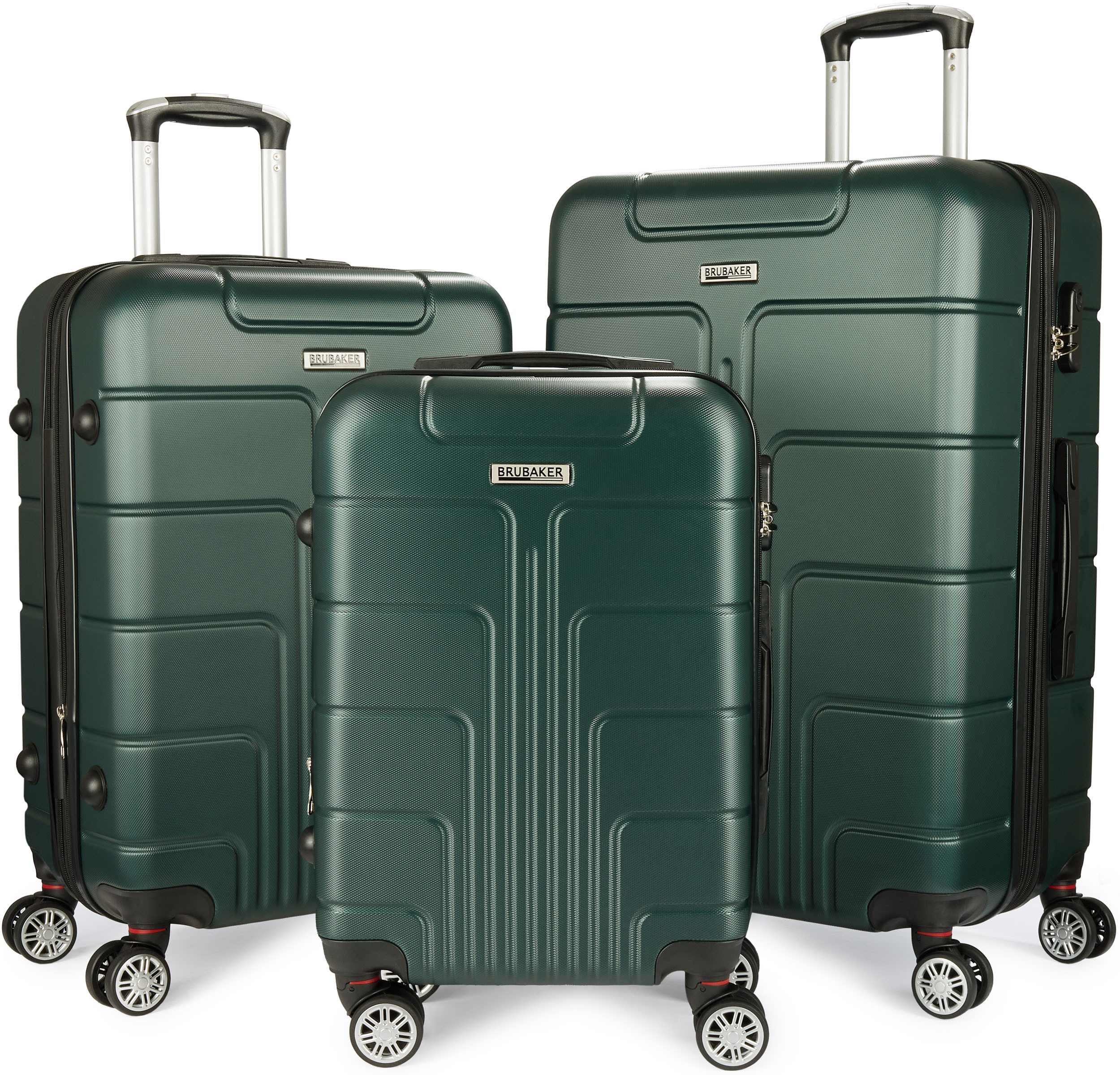 BRUBAKER Kofferset Miami - Erweiterbare Koffer mit Zahlenschloss, Rollen un günstig online kaufen