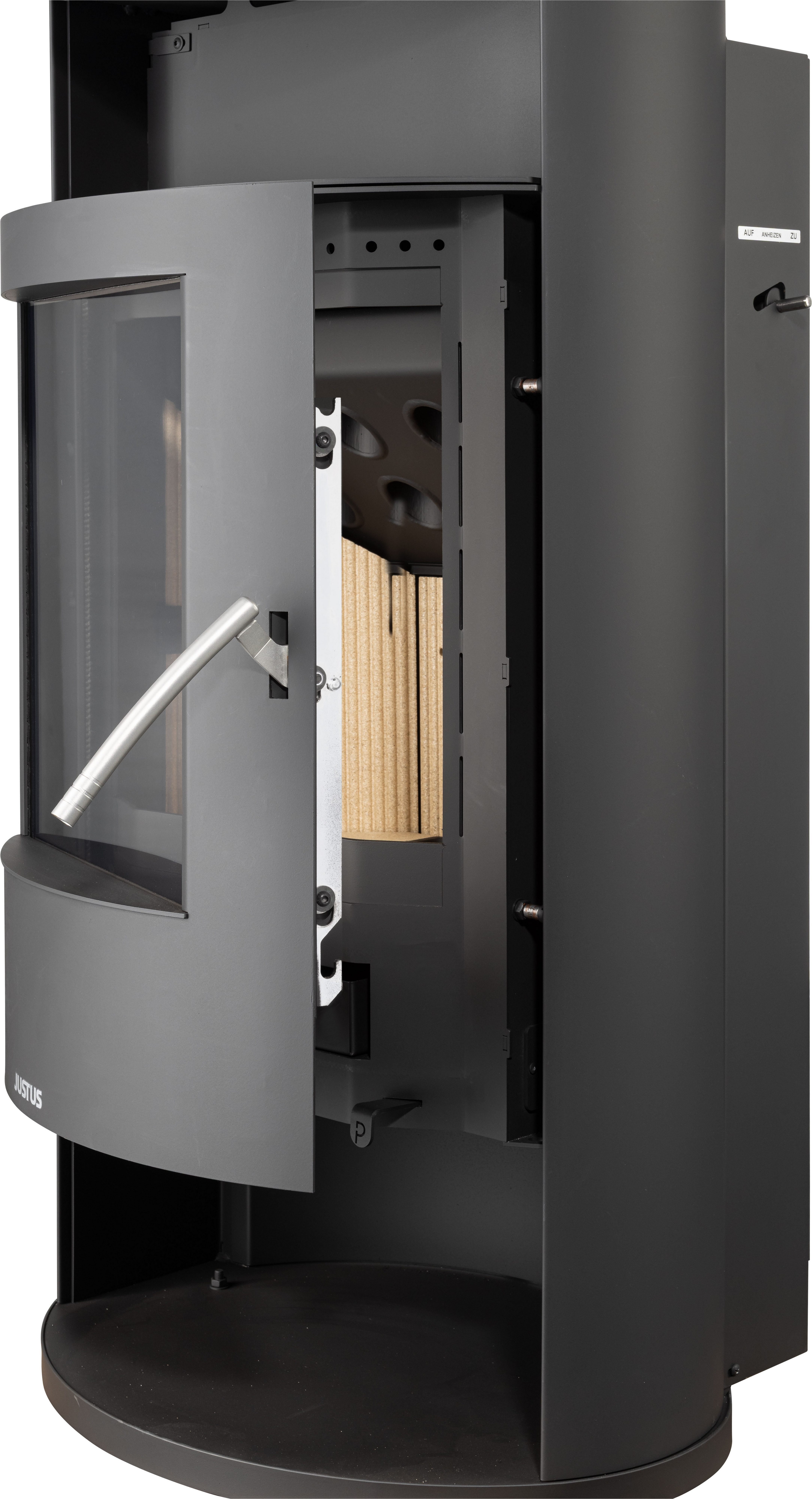 JUSTUS Kaminofen Island Aqua, 4 kW, Zeitbrand