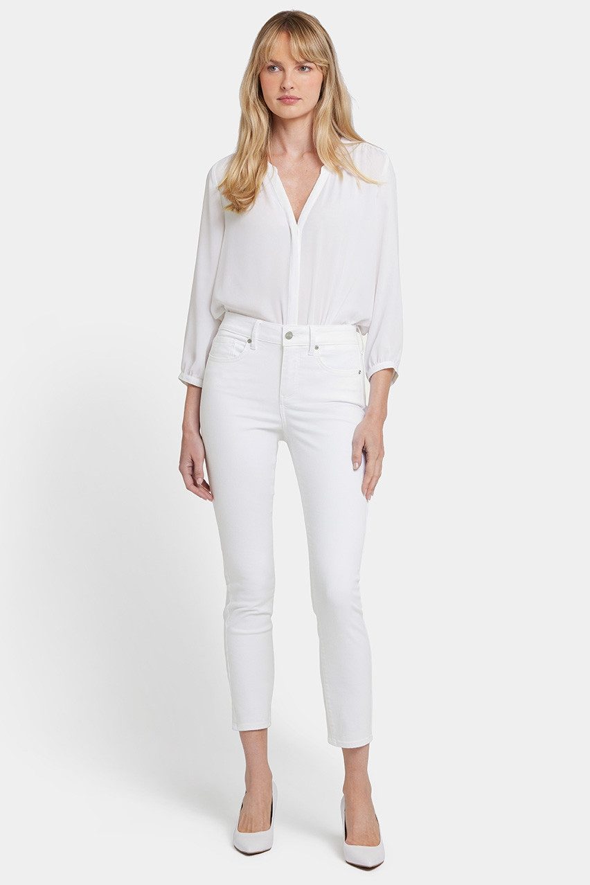 NYDJ Skinny-fit-Jeans Alina Ankle Jeans Weißem Premium Denim
