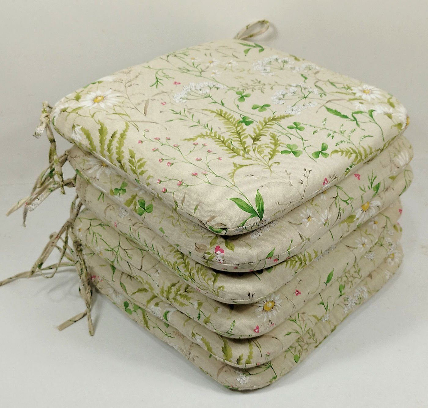 Rattani Sitzkissen Sitzkissen Stuhlkissen Billy 40 x 40 cm Berggräser, Set günstig online kaufen