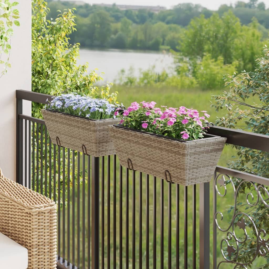 vidaXL Blumentopf Pflanzkasten mit Haken 2 günstig online kaufen