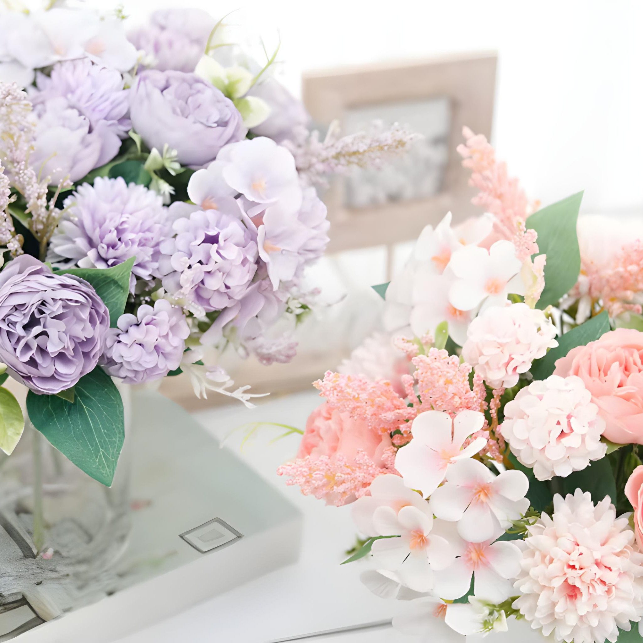 Kunstblumenstrauß Kunstblumenstrauß aus Seidenblumen – Kunstrosen, günstig online kaufen