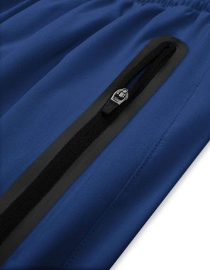 TCA Trainingsshorts TCA Herren Elite Tech Laufhose mit Reißverschlusstaschen - Blau, XXXL (1-tlg)