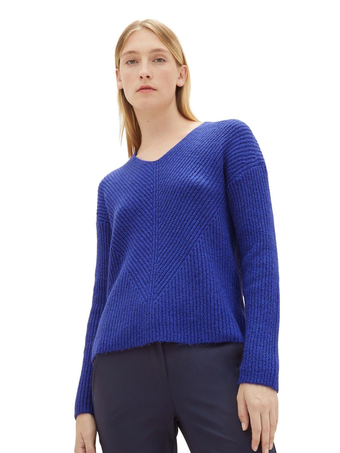 TOM TAILOR Strickpullover KNIT V-NECK aus günstig online kaufen