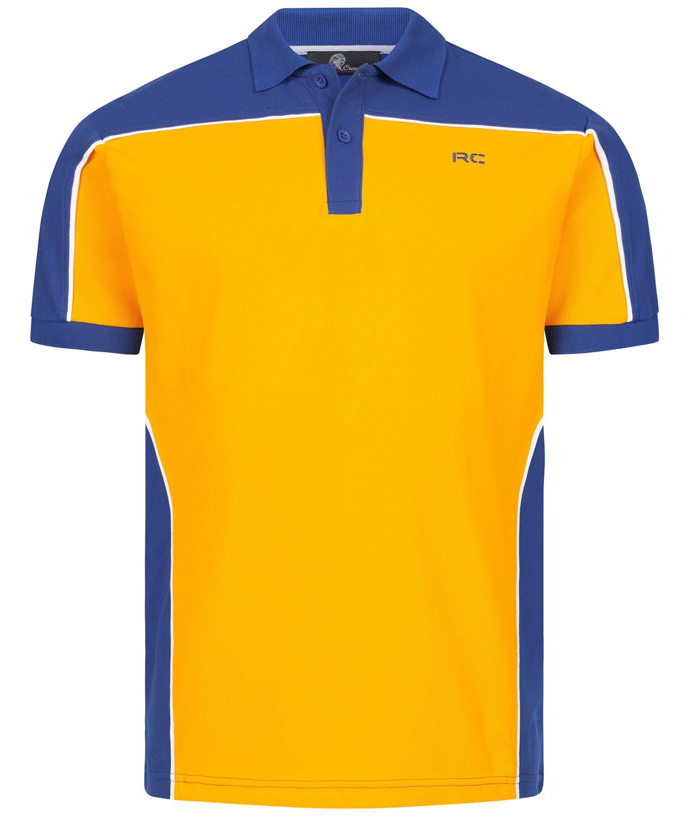 Poloshirt Herren Polokragen Blau T-Shirt H-305 mit Creek Rock