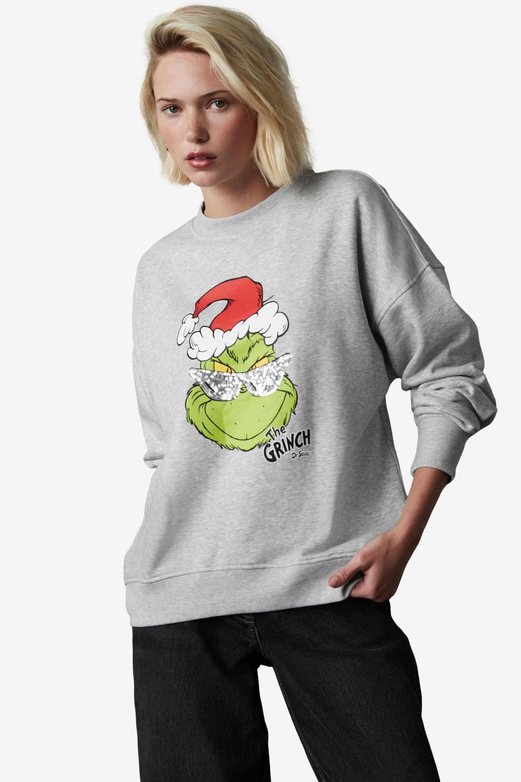 Next Sweatshirt Cool Christmas Grinch Sweatshirt günstig online kaufen