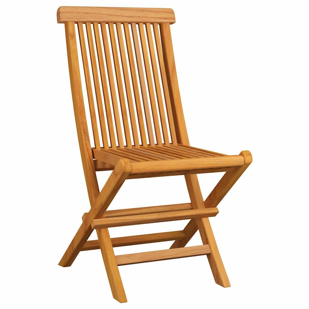 furnicato Gartenstuhl Klappbare Garten-Essstühle aus Naturholz mit Polster in Grau, 47x60x8 (2 St), Witterungsbeständige Sitzgruppe mit Polstern und glatter Oberfläche