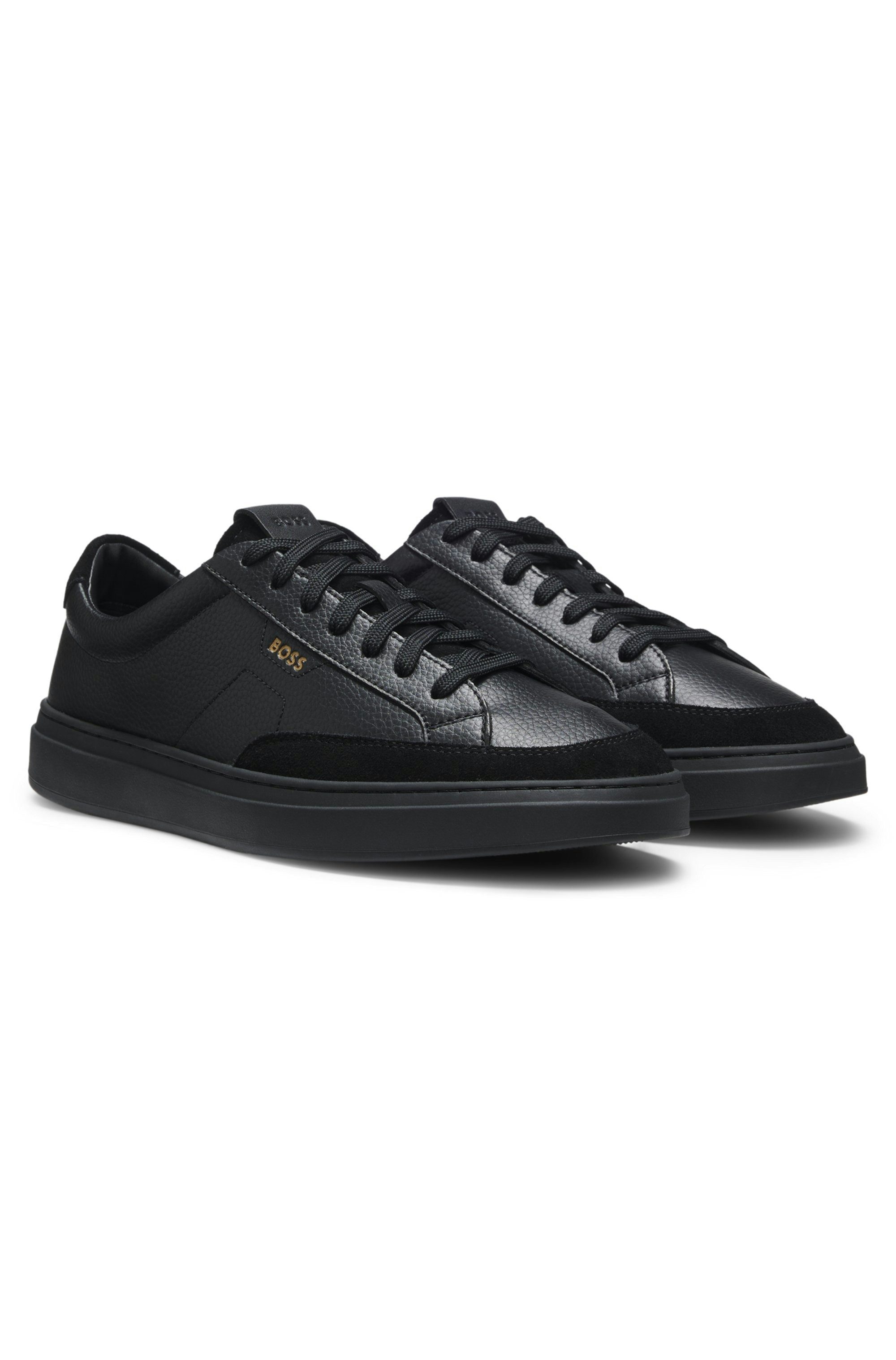 BOSS Kieran_Tenn Sneaker Retro Sneaker, Halbschuh, Schnürschuh mit Logoemblem