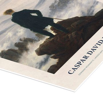 Posterlounge Poster Caspar David Friedrich, My Dialogue with Nature, Schlafzimmer Vintage Malerei