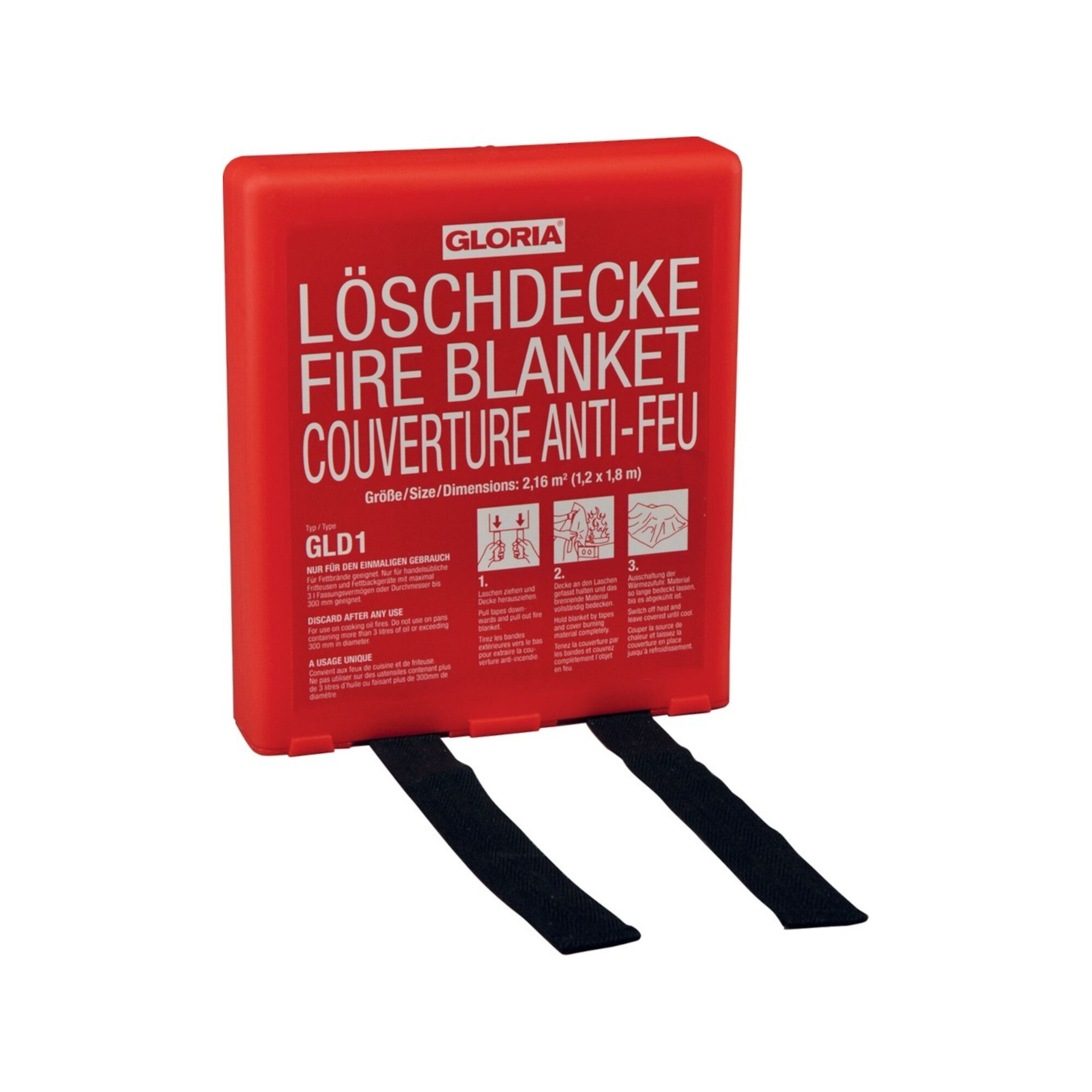 Gloria Löschdecke Gloria Löschdecke L.1800xB.1200mm in stabiler Hardbox