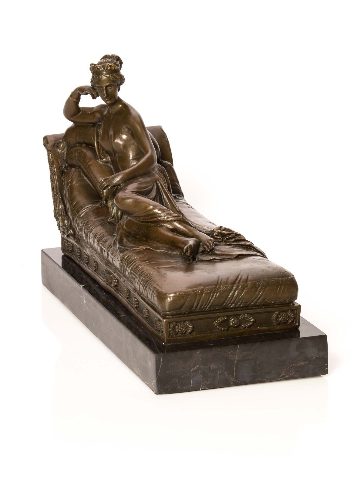 Aubaho Venus Skulptur Figur Bronzefigur nach Bronze Bronzeskulptur Canova Skulptur Ant