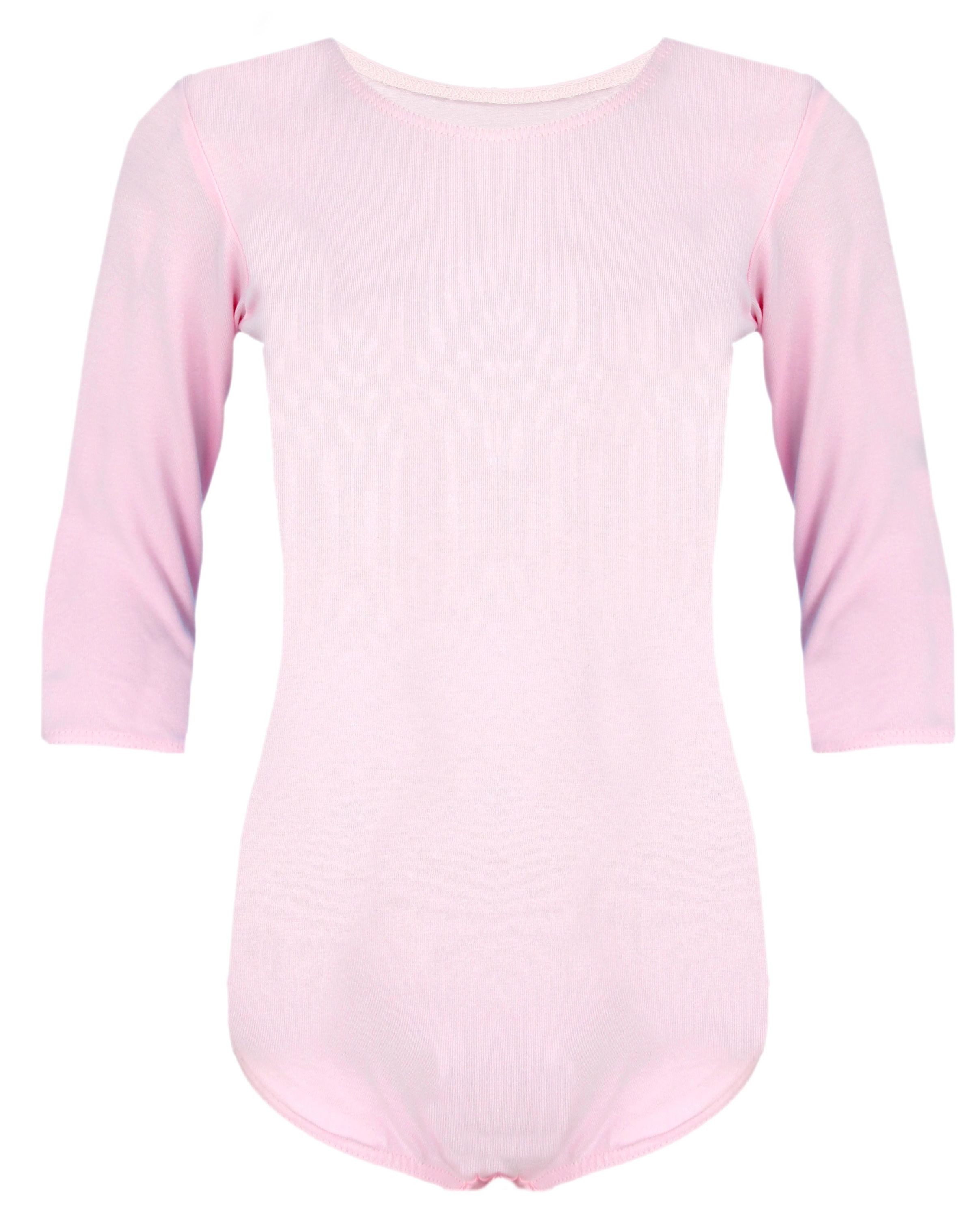 Turnanzug Aquarti Mädchen Body 3/4 Arm Ballett Trikot