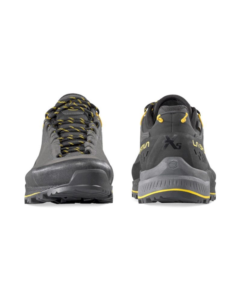 La Sportiva TX5 Evo GTX (Zustieg, Nubukleder, wasserdicht) carbongrau/gelb Herren Wanderschuh – Bild 3 von 5
