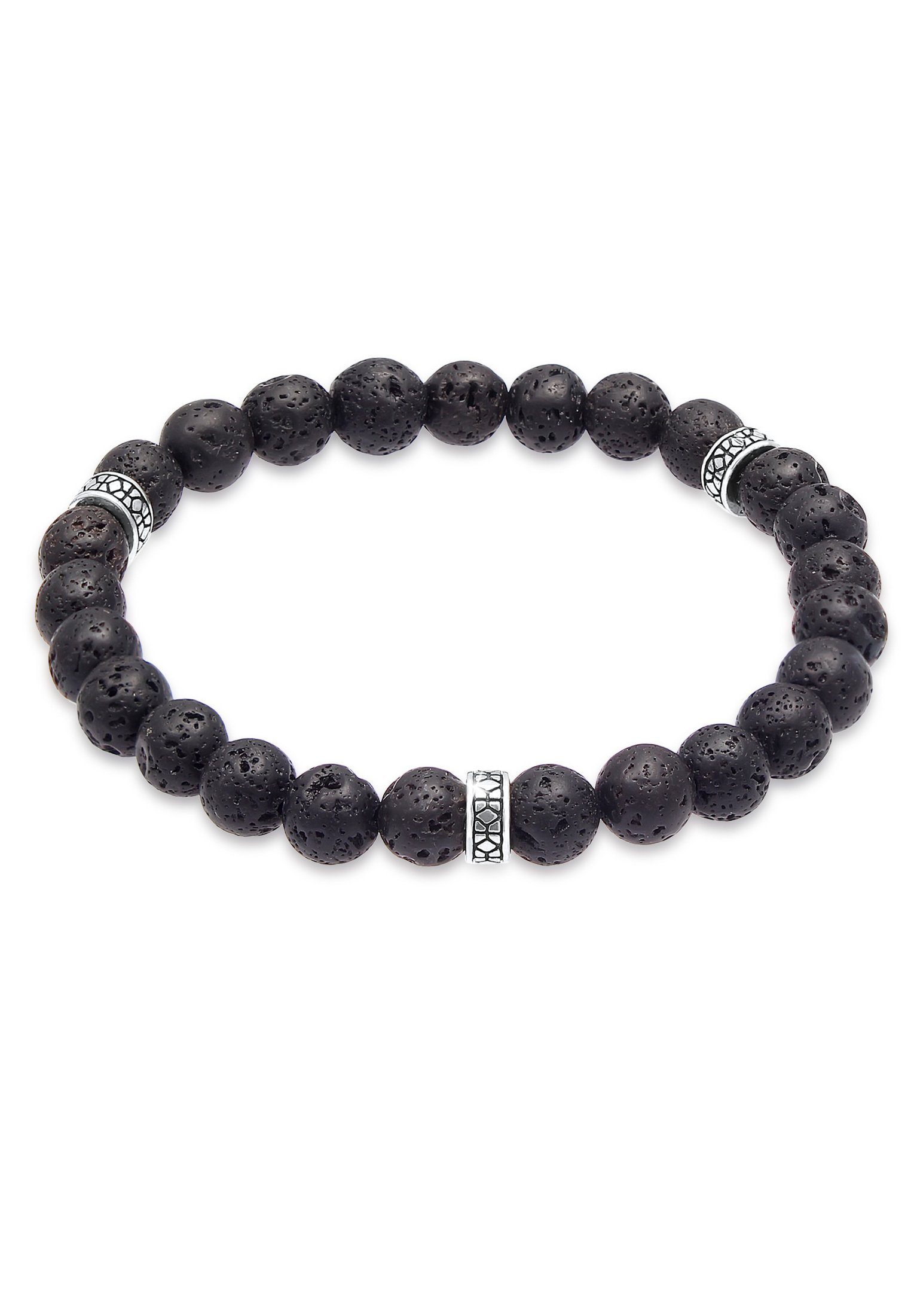Kuzzoi Bead-Armband-Set Herren Lava Schwarz Vintage günstig online kaufen