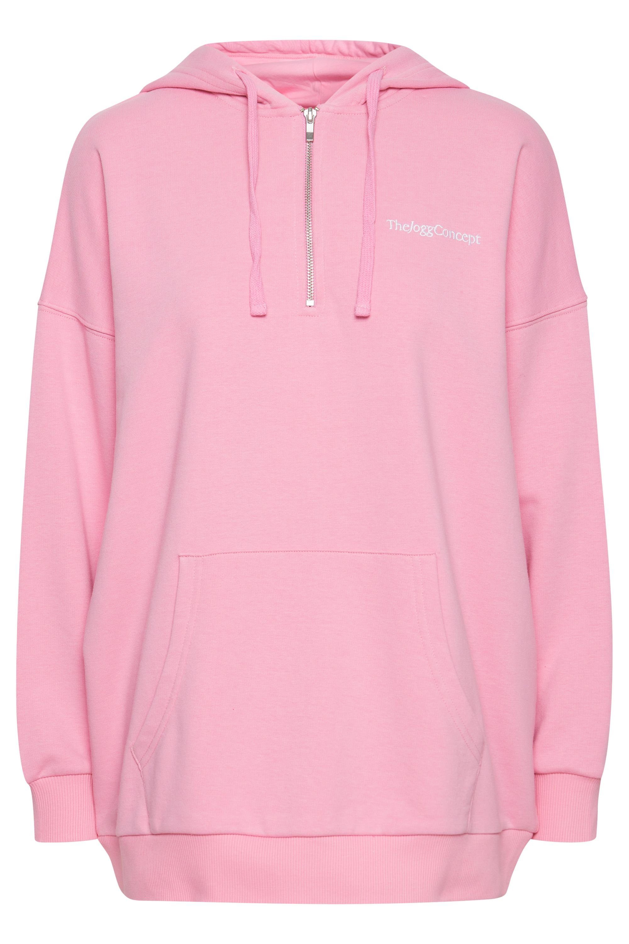 TheJoggConcept. Sweatshirt JCSAFINE HALFZIP 22800017 Kapuzenpullover Reißverschluss Rosebloom HOODIE (152214) - mit