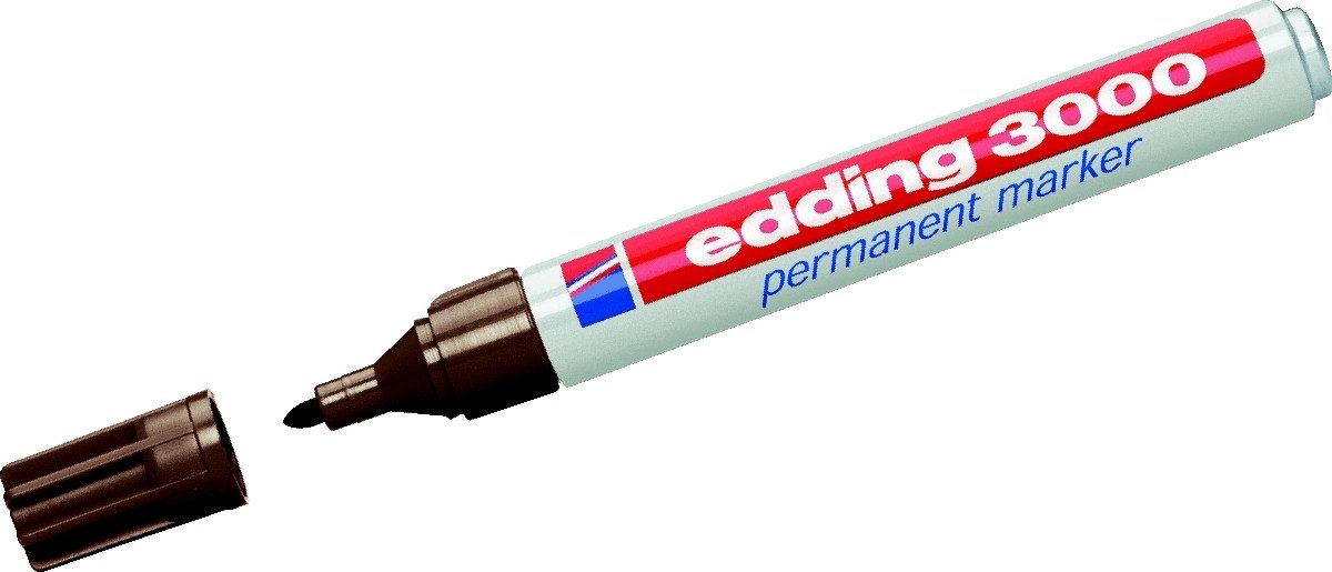 Permanentmarker Permanentmarker edding 3000 dunkelbraun