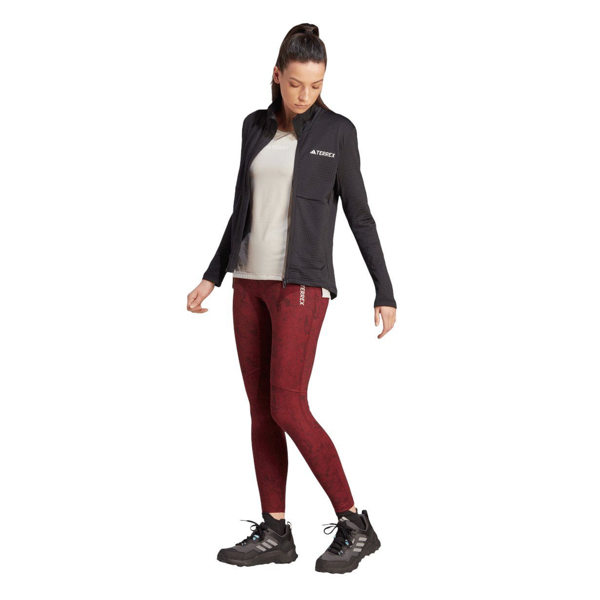 adidas Performance Fleecejacke Terrex Multi Light schwarz Damen
