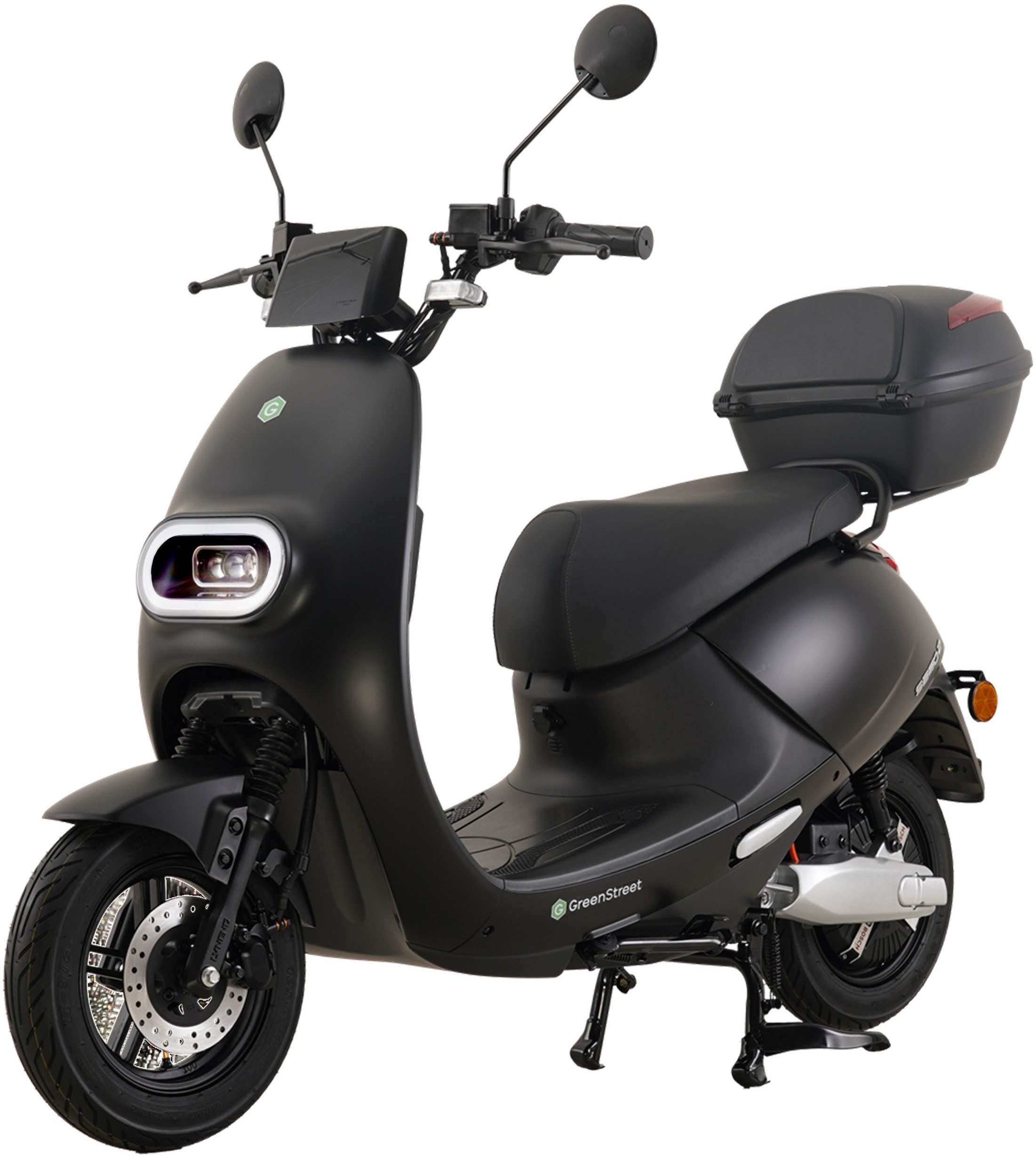 GreenStreet E-Motorroller SEED2 2000W 45 km/h schwarz inkl. Topcase, 2000 W, 45 km/h