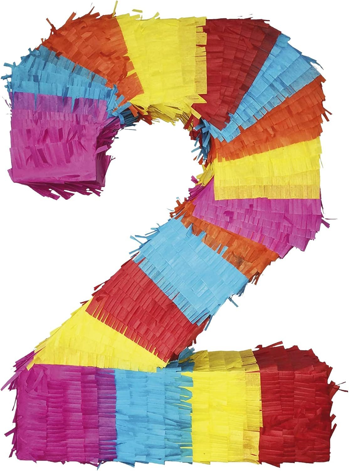 Party Factory Pinata Pinata Zahl 0-9 Geburtstagspinata zum selbst Befüllen, geräumig, stabil