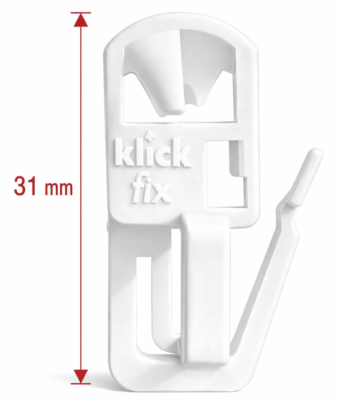 rewagi Gardinenhaken Klick-Gardinengleiter, Gardinenhaken, Überklipshaken- das Original, Gardinenschiene, Gardinenleiste, Leiste, (20-St., Stückzahl: 20, 50, 100 Stück), Laufnut: 3,5 - 4,0 mm