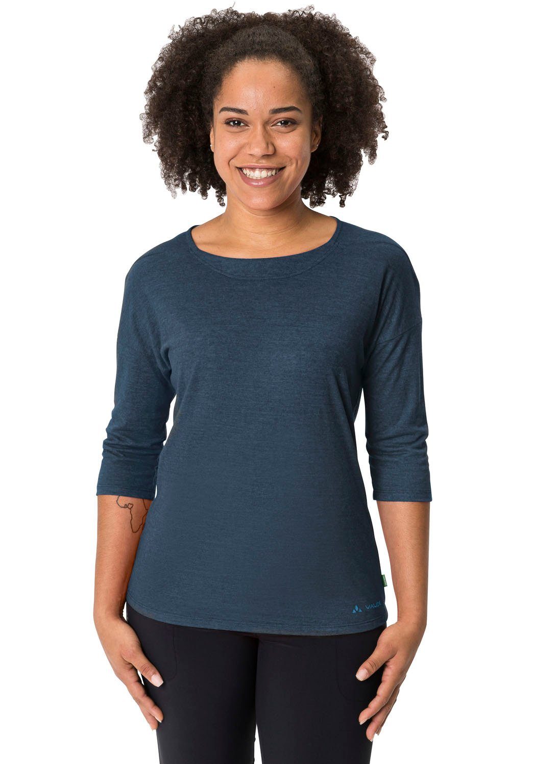 VAUDE Funktionsshirt WOMEN'S NEYLAND 3/4 T-SHIRT (1-tlg) Dark Sea