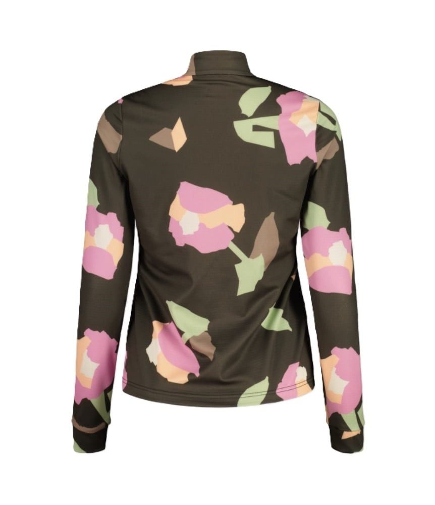 Maloja Langarmshirt SawangM Adventure Midlayer Shirt (warm, 4-Wege-Stretch) braun/bunt