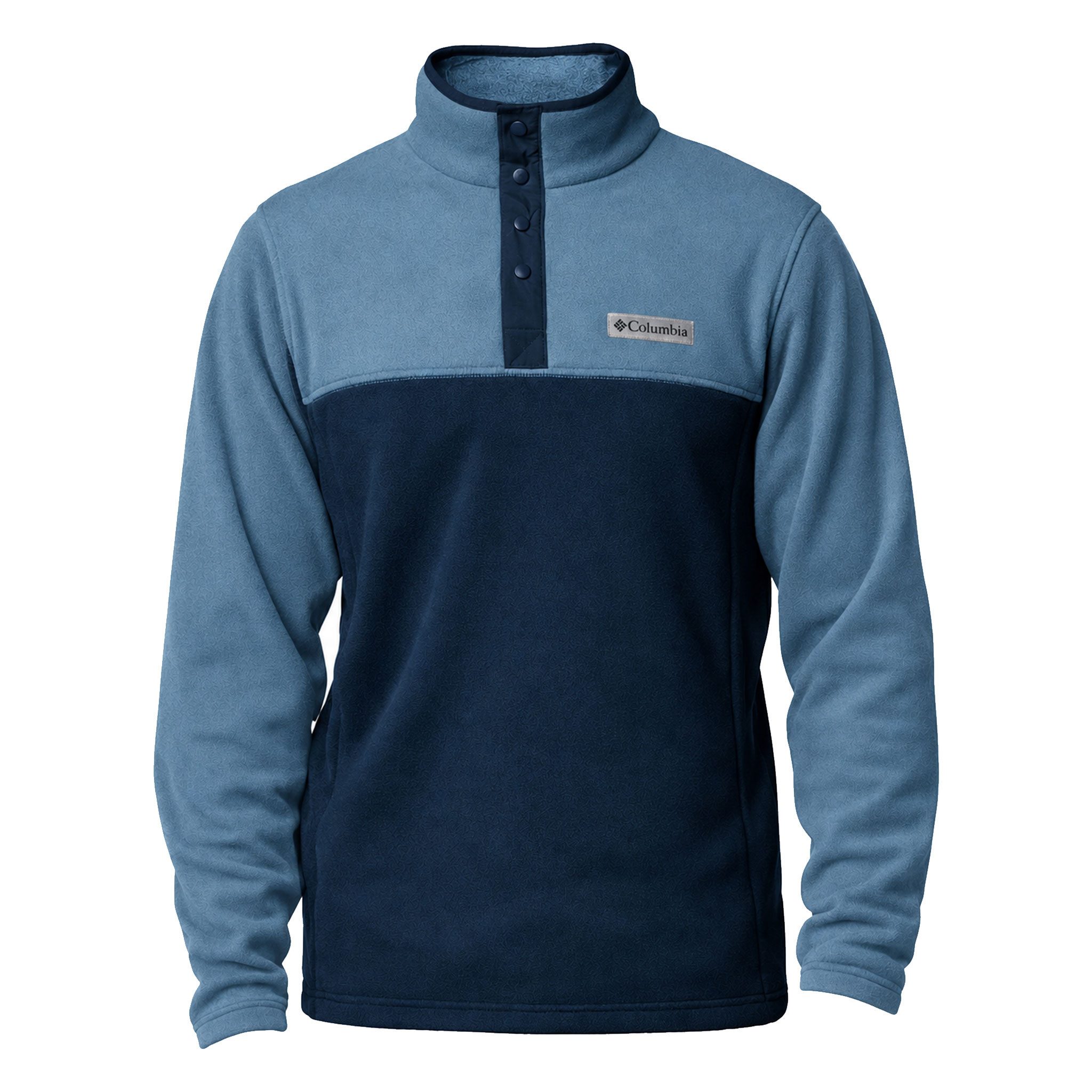 Columbia Fleecepullover Steens Mountain™ Half Snap II mit Knopfleiste und Logo-Patch