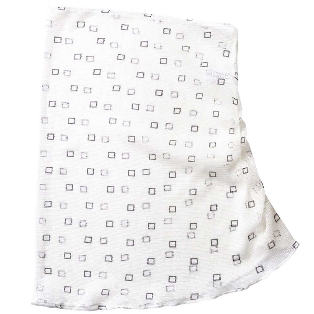 Modeschal Seidenschal Rouemi warmer weiß kleiner Schal, Bunt bedruckter multifunktionaler