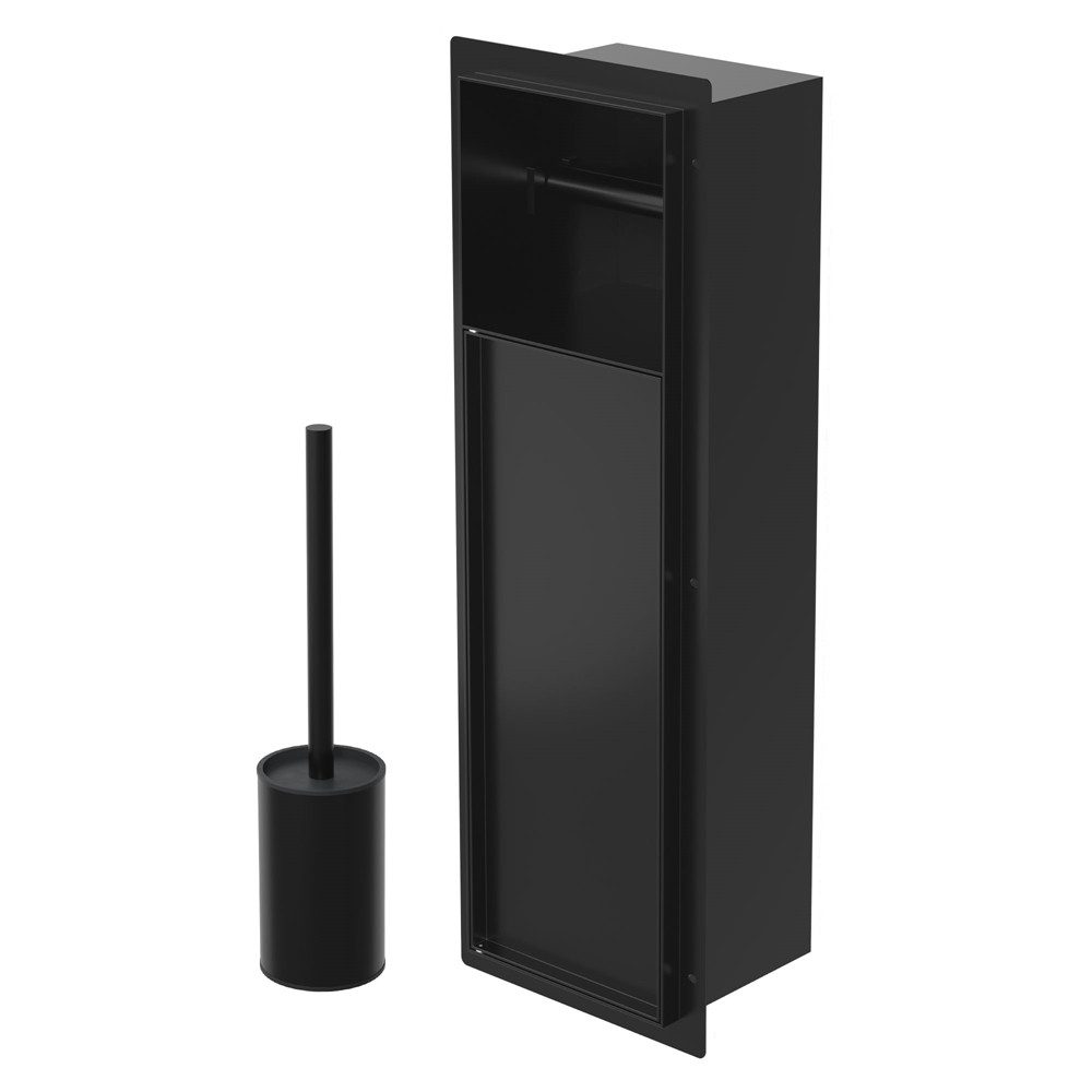 LuxeBath Toilettenpapierhalter Unterputz-Schrankmodul Edelstahl für Klobürs günstig online kaufen