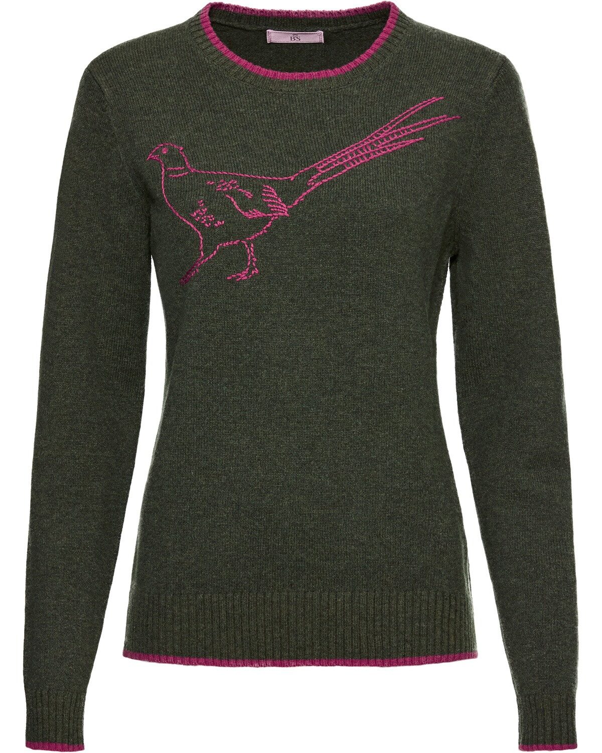 Brigitte von Schönfels Strickpullover Pullover mit Fasanmotiv