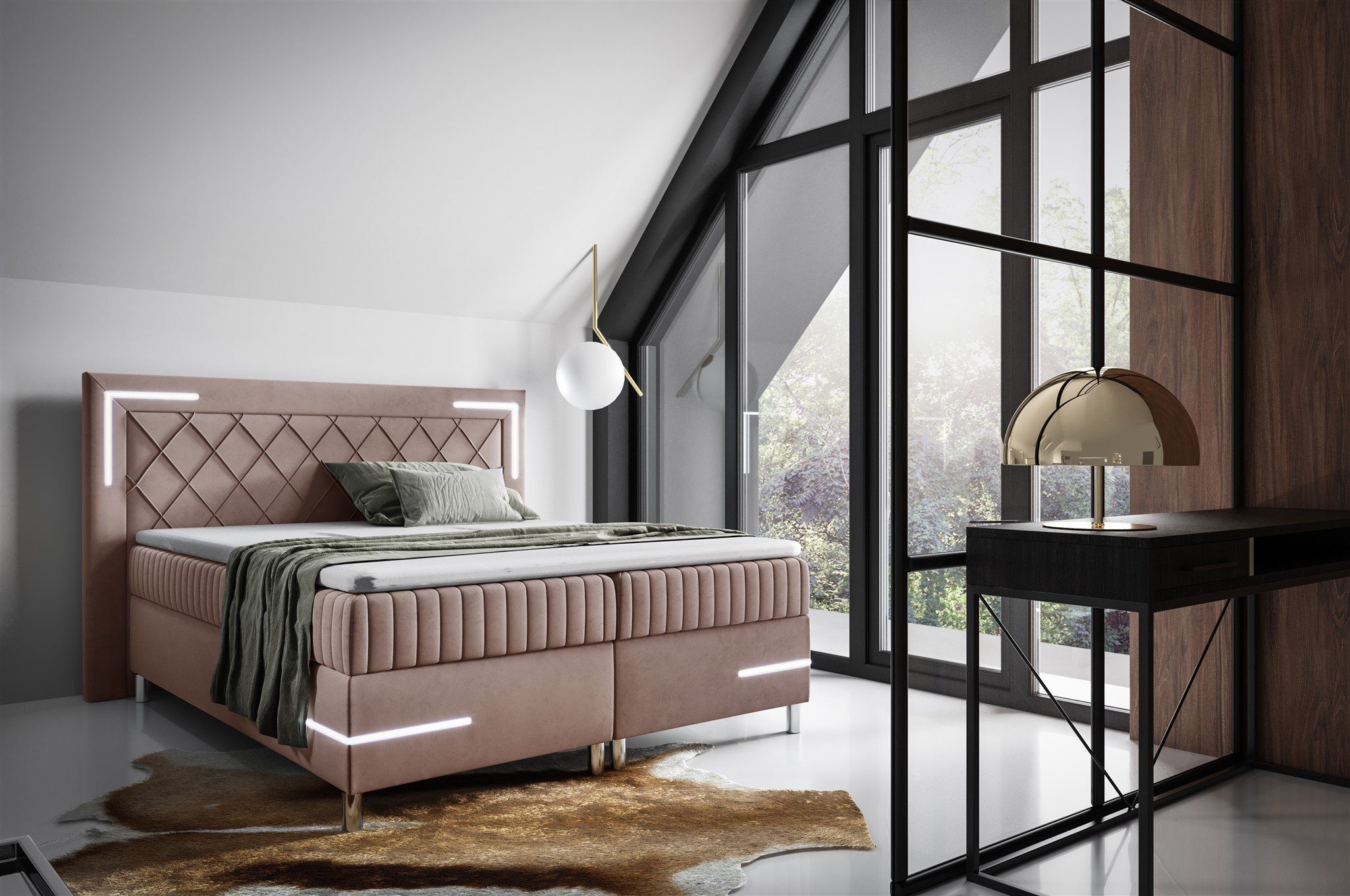 Fun Möbel Boxbett Schlafzimmerbett AMORE Nr.3 günstig online kaufen