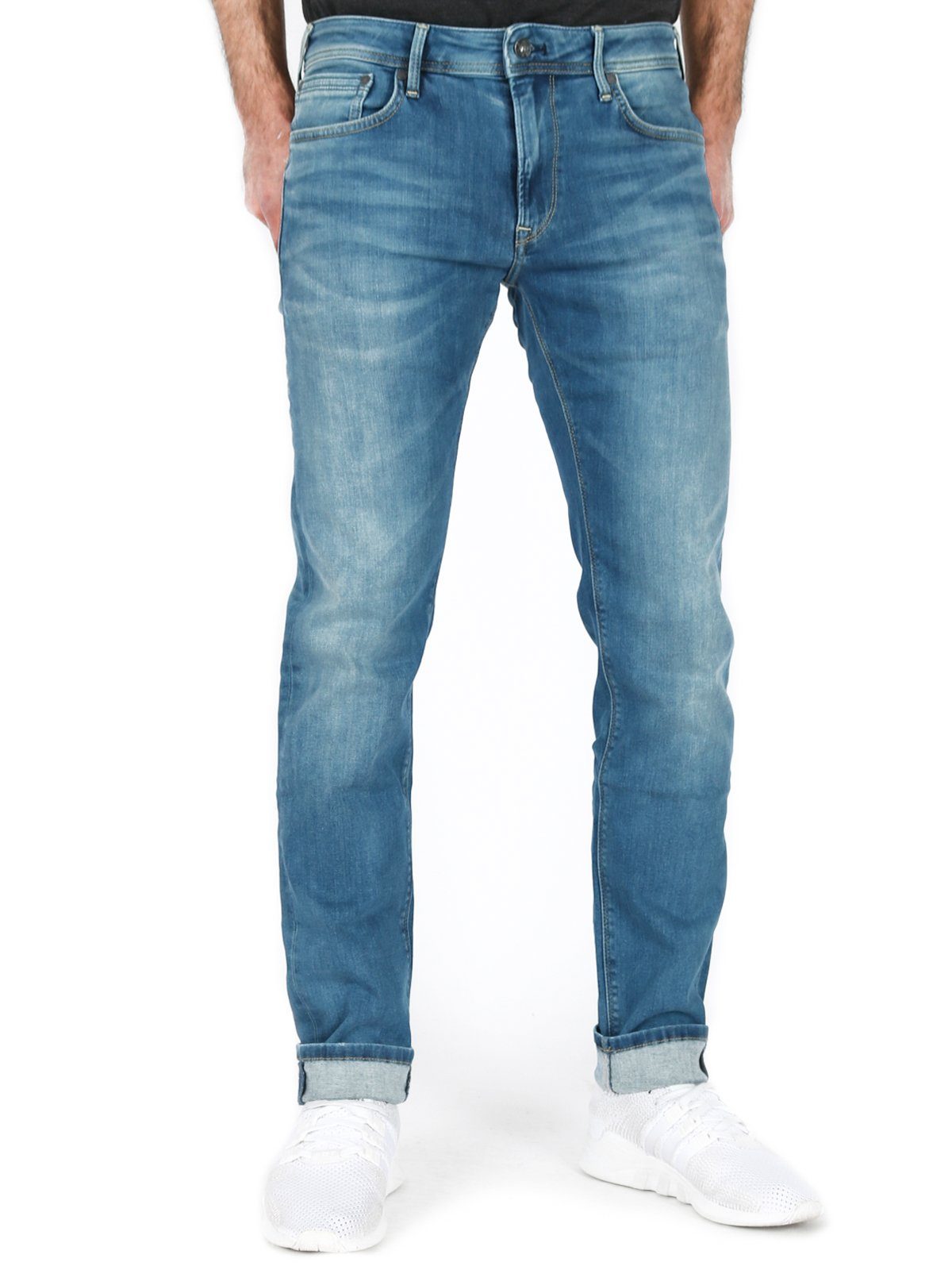 Jeans - Stanley Stretch Röhren - Pepe I50 Hose Länge:32 Tapered-fit-Jeans Super