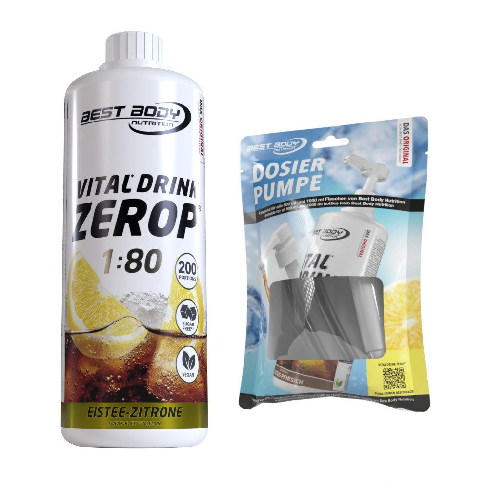 Best Body Nutrition 1 L Vital Drink Zerop Bundle Flüssigkeit, Getränk