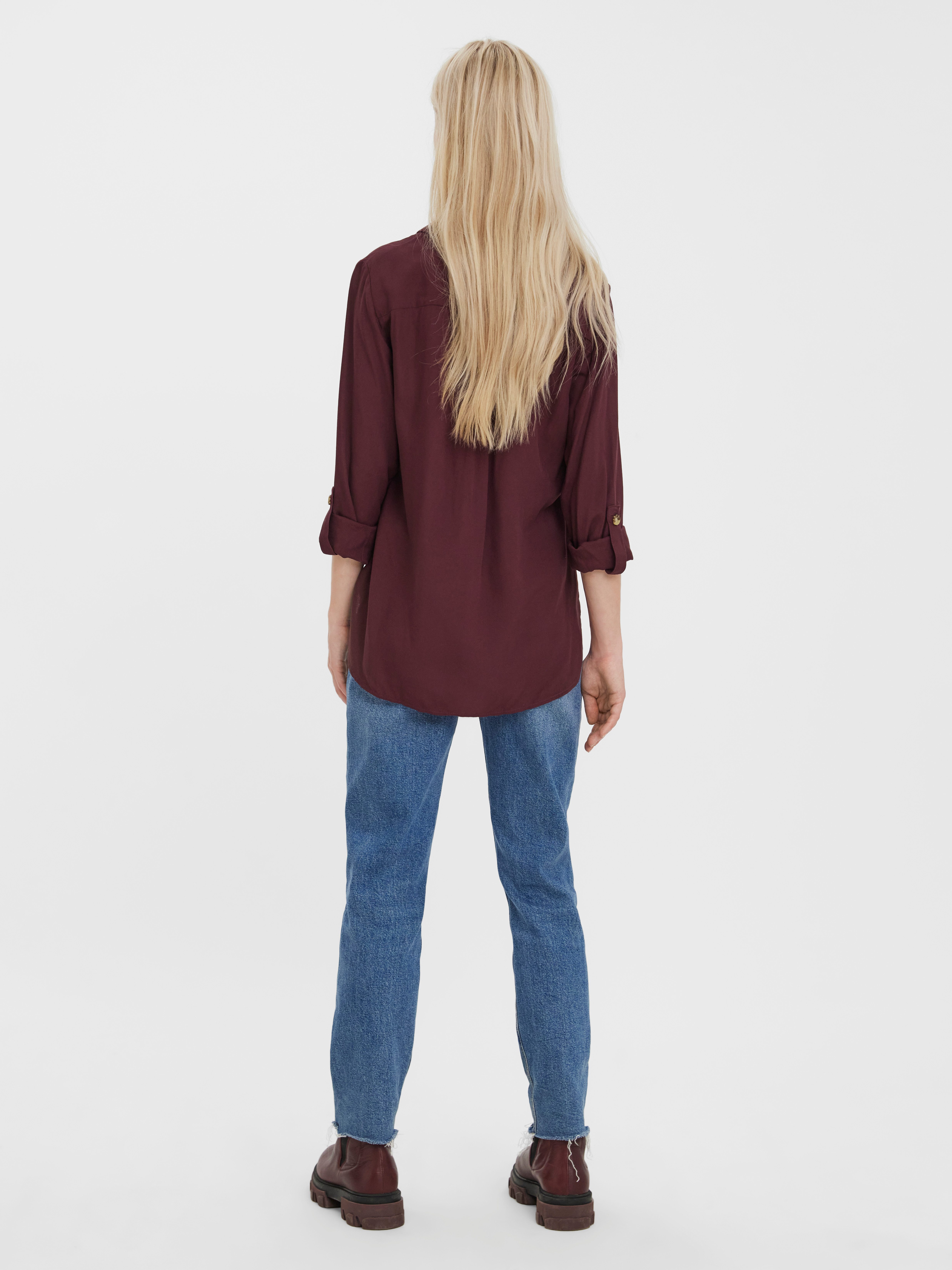 Vero Moda Hemdbluse VMBUMPY L/S SHIRT NEW WVN GA NOOS Viskose, regular fit – Bild 5 von 5