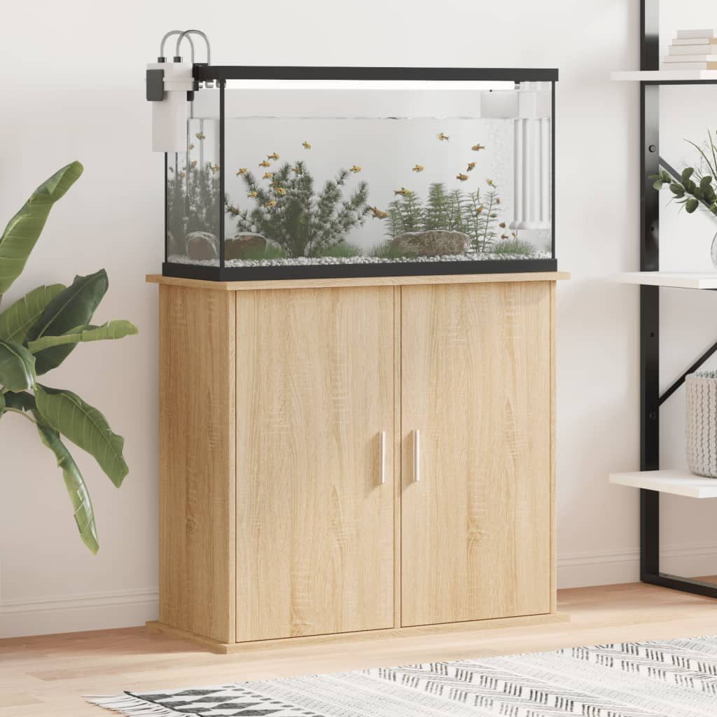 vidaXL Aquariumunterschrank Aquariumständer Sonoma Eiche 81x36x73 günstig online kaufen