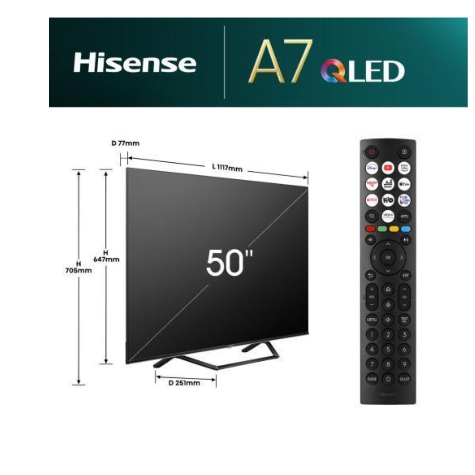 Hisense 50A79NQ LED-Fernseher