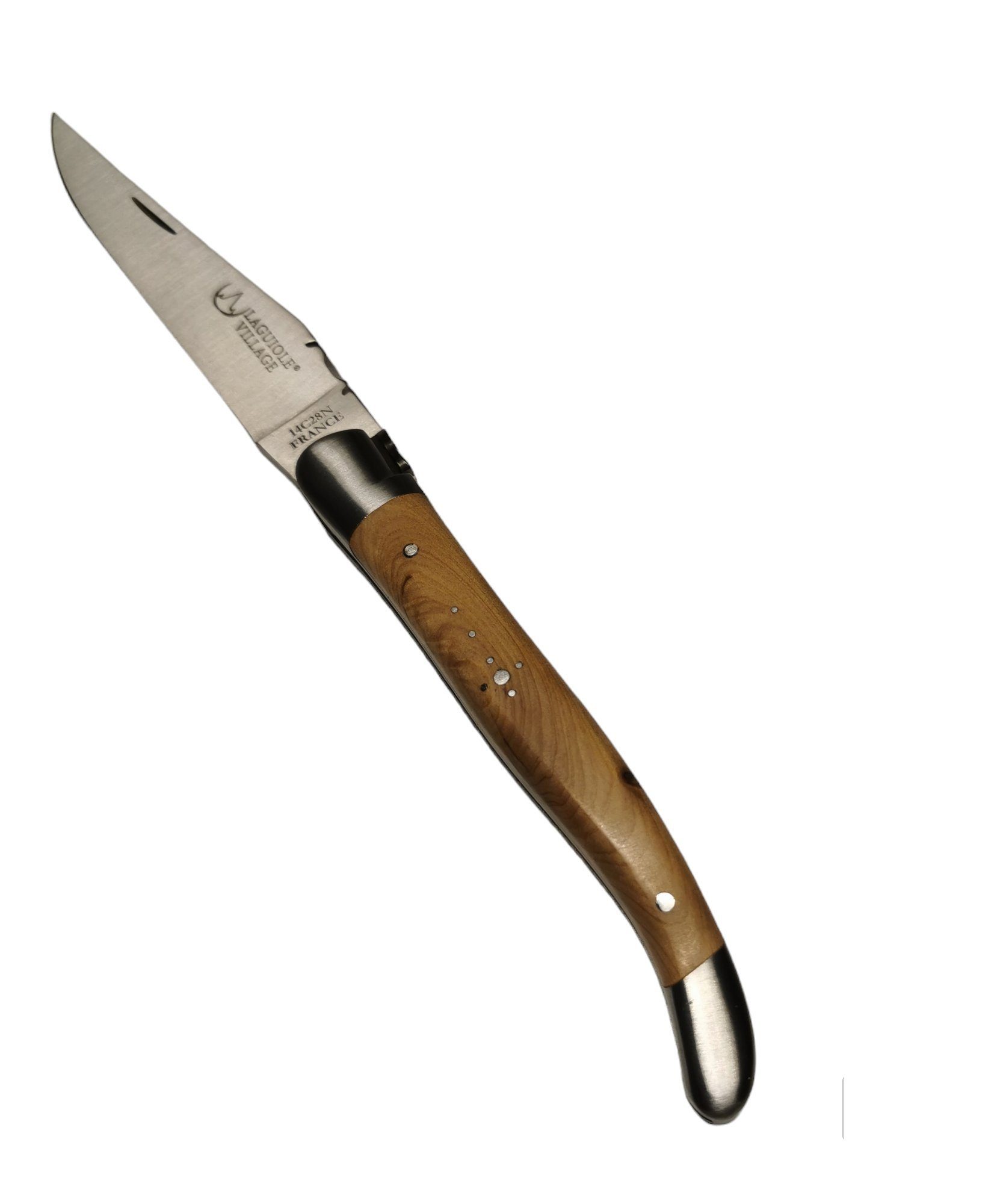 Laguiole Frankreich Taschenmesser Laguiole Village Taschenmesser mit Wacholder Griff in 11 cm | Taschenmesser