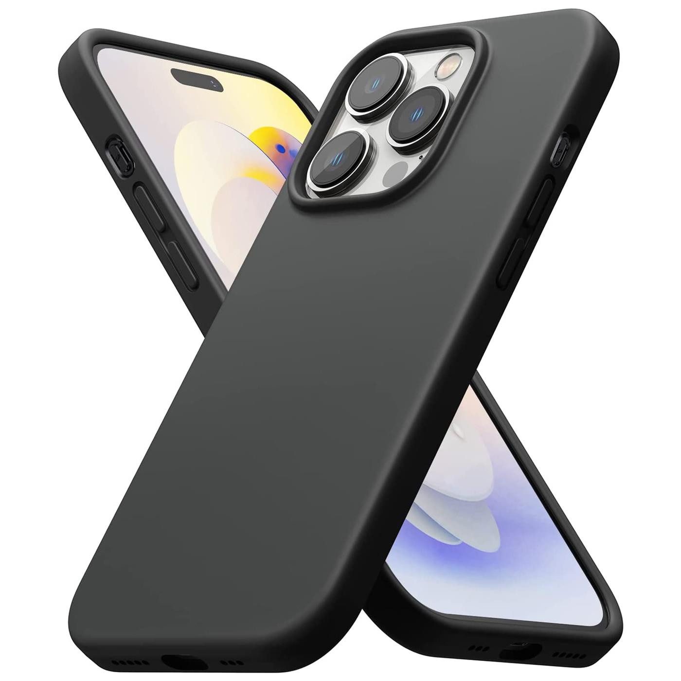 CoolGadget Handyhülle Black Series Handy Hülle für Apple iPhone 16 Pro Max 6,9 Zoll, Edle Silikon Schlicht Robust Schutzhülle für iPhone 16 Pro Max Hülle