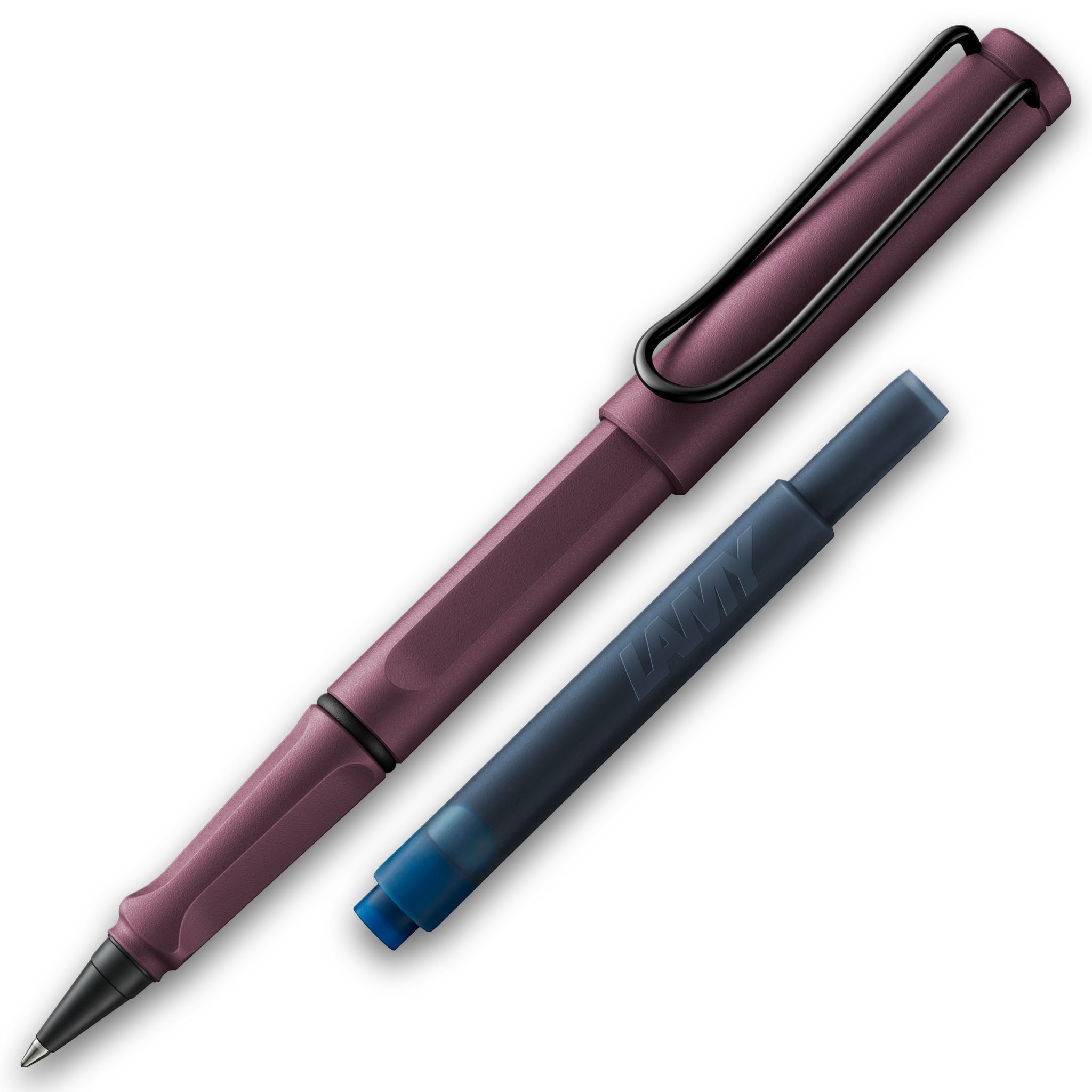 LAMY Tintenroller LAMY Tintenroller Safari Scarlet ROLL-INK Füller ergonomisch mit lösch